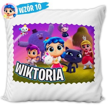 PODUSZKA TRU I TĘCZOWE KRÓLESTWO TRUE + IMIĘ PREZENT NA URODZINY DZIECKA