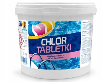 CHEMIA BASENOWA do BASENU CHLOR LONG tabs 200g 5kg