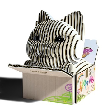 Сиамский котенок мокко - Эко 3D-пазл - Eugy