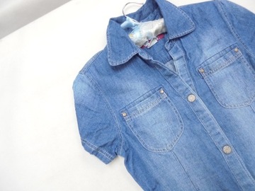 34 H&M ROZPINANA SUKIENKA JEANSOWA BLUE K2343