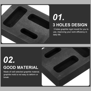 Forma do topienia metalu w zbiorniku grafitowym