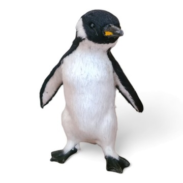 Figurka Pingwin świąteczna futerko 13,5 cm