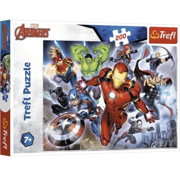 Puzzle 200 Waleczni Avengersi Marvel Trefl