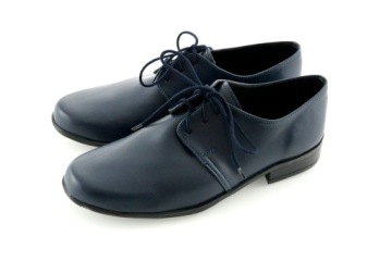 ПОЛЬСКИЕ ТОРЖЕСТВЕННЫЕ ТУФЛИ, ГЛАДКИЕ, ТЕМНО-СИНИЕ r33