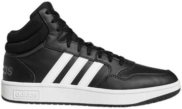 43 1/3 BUTY ADIDAS HOOPS MID MĘSKIE CZARNE GW3020