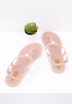 БЕЖЕВЫЕ ЖЕНСКИЕ САНДАЛИИ ШЛЕПАНКИ НА ПЛОСКОЙ ПЛОСКОЙ ПЛОСКОСТИ, РЕЗИНОВЫЕ УДОБНЫЕ САНДАЛИИ MELISKI