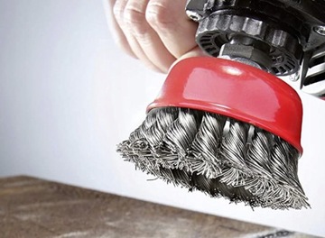 ПРОВОЛОЧНАЯ ЩЕТКА 125 мм, НО СКРУЧЕННАЯ ПРОВОЛОКА G00595