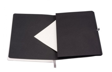 Блокнот Романтизм А5 в точку серебро/антра