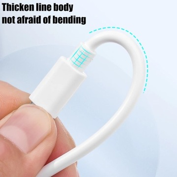 БЕЛЫЙ Кабель USB Type C — Micro USB длиной 2 м. Кабель для быстрой передачи данных и зарядки.