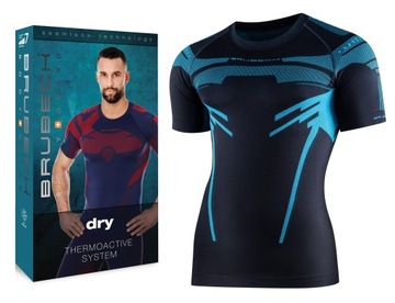 MĘSKI TERMOAKTYWNY T-SHIRT DO BIEGANIA BRUBECK -L