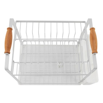 Полка для посуды с белым крылом