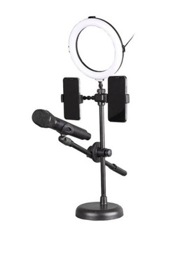 Kaline R-123 Светодиодный светильник-штатив с микрофоном и держателем для телефона