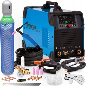 SPAWARKA INWERTEROWA SHERMAN DIGITIG 200 MULTIPRO TIG AC DC MMA ALU HF PULS