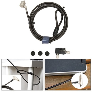 КАБЕЛЬ БЕЗОПАСНОСТИ ДЛЯ НОУТБУКА С КЛЮЧОМ ЗАМКА