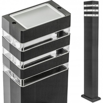 Lampa ogrodowa słupek stojąca zewnętrzna 80cm