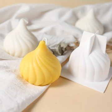 Набор из 4-х силиконовых форм для мыльных свечей FŚ-09.