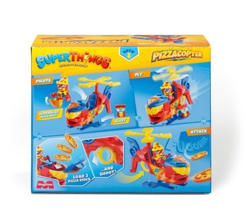 SUPERTHINGS Pojazd PIZZACOPTER Figurka SUPERSLICE