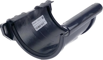 Łącznik pcv rynny dachowej 130mm GALECO PVC grafit
