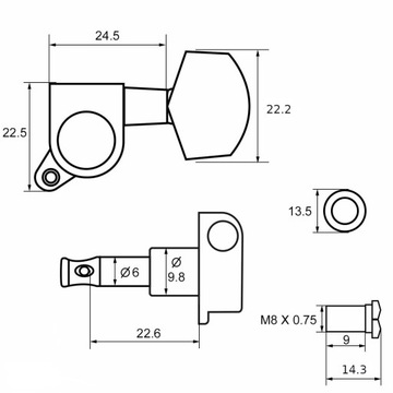 Масляные клавиши для акустических и электрогитар.