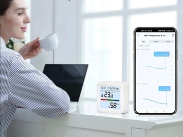 Умный датчик температуры и влажности Tuya WIFI