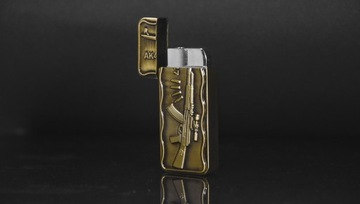 ZAPALNICZKA ŻAROWA METALOWA PREZENT AK47 AK 47 PISTOLET WOJSKO ARMY METAL