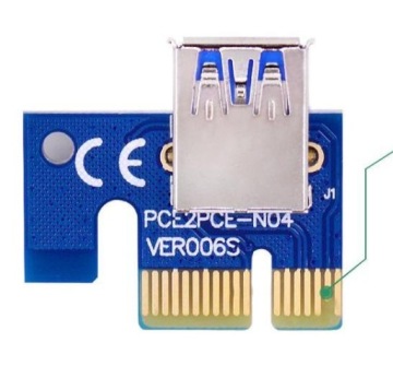 Комплект переходника GOLD CHIPAL VER006S PCI-E USB 3.0 Толстый кабель PCI-E MOLEX