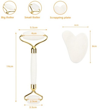 НЕФРИТОВЫЙ ВАЛИК И ПЛАСТИНА ДЛЯ МАССАЖА ЛИЦА