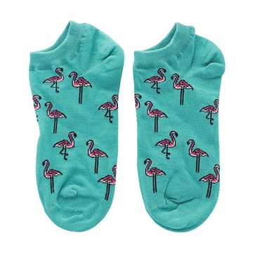 Bawełniane stopki we flamingi