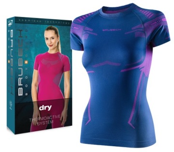 ODDYCHAJĄCA TERMOAKTYWNA KOSZULKA DO TURYSTYKI -S