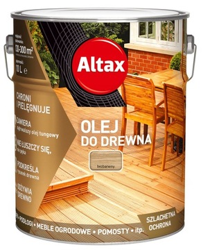 ALTAX OLEJ DO DREWNA 10l PROMOCJA+PĘDZEL GRATIS