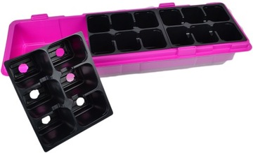 ВЕФИ WinDuo 47см 2x Мини теплица + Мультигоршки + Торфяные диски Посев