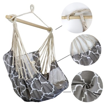 БРАЗИЛЬСКИЙ ПОДВЕСНОЙ СТУЛ, ГАМАК + ПОДУШКИ