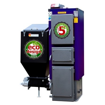 KOCIOŁ 38kW PIECE Z PODAJNIKIEM KLASA 5 EKOGROSZEK
