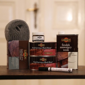 Wosk barwiący Libéron Black Bison kasztan 0,5 l
