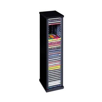 Regał na płyty CD z muzyką pojemnik stojak audio 40 płyt CD
