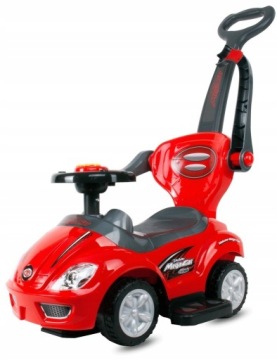 BABYMIX MEGA CAR DELUXE — каталка, ходунки, толкатель 3 в 1 + музыкальная панель