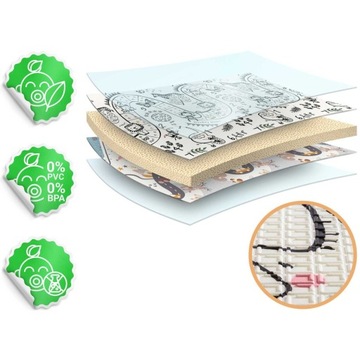 БОЛЬШОЙ толстый пенопластовый коврик для ползания