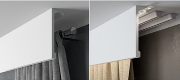 Защитная планка, закрывающая карниз, чехол 18 см.