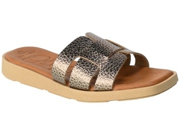 Klapki Oh My Sandals 5176 Dulux Cava Brązowe Skórz