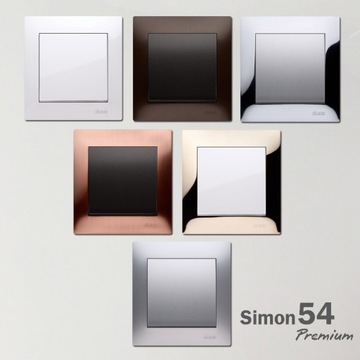 SIMON 54 ОДИНАРНАЯ КНОПКА ВЫКЛЮЧАТЕЛЯ, БЕЛАЯ