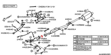 SUBARU LEGACY OUTBACK KROUŽEK TĚSNĚNÍ VÝFUKOVÝ