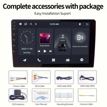 9 cali 1G 32G Android12 2 Din Radio samochodowe multimedialny odtwarzacz