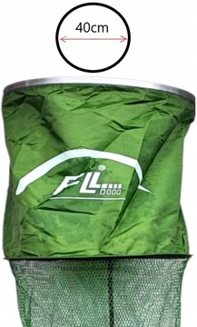 Siatka wędkarska na ryby gumowa 200cm x 40cm + pokrowiec