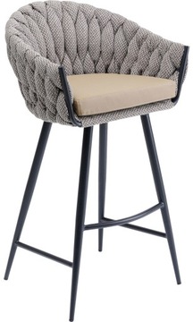 Hoker brązowy nogi metalowe czarne 103cm