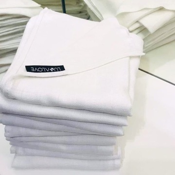 ПОДГУЗНИКИ LULLALOVE ТОЛСТЫЕ МАХРОВЫЕ БЕЛЫЕ 60х80 4ШТ.