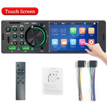 Styl 7805C Radio samochodowe 1 din 4.1 ekran dotykowy Mp5 BT FM AUX/USB/TF