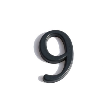 CYFRY NUMER NUMEREK NA DRZWI ZNAL 5CM 9 GRAFIT