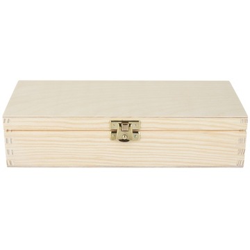 Деревянный ящик с замком, 24х10,5х5,7см.