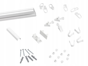 Потолочный карниз, одинарный карниз из ПВХ, по индивидуальному заказу.