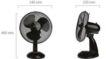 НАСТОЛЬНЫЙ ВЕНТИЛЯТОР 30ВТ ЧЕРНЫЙ